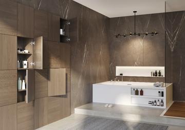 ELISLAND - Freestanding rectangular Solid Surface bathtub by MOMA Design - view 3